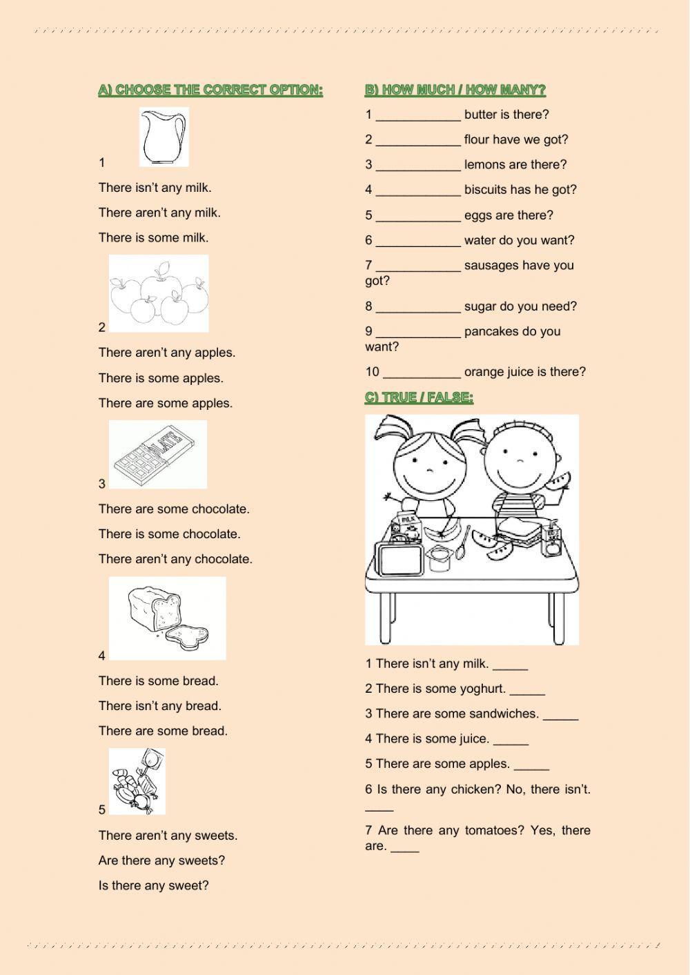 Some, Any, How much, How many