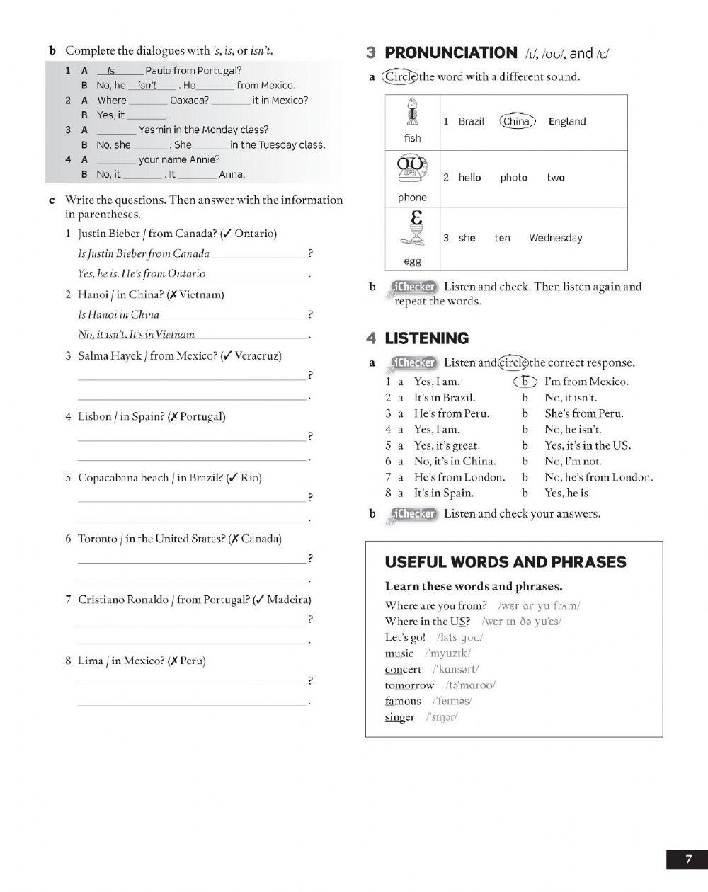 Unit 1 Workbook AEF