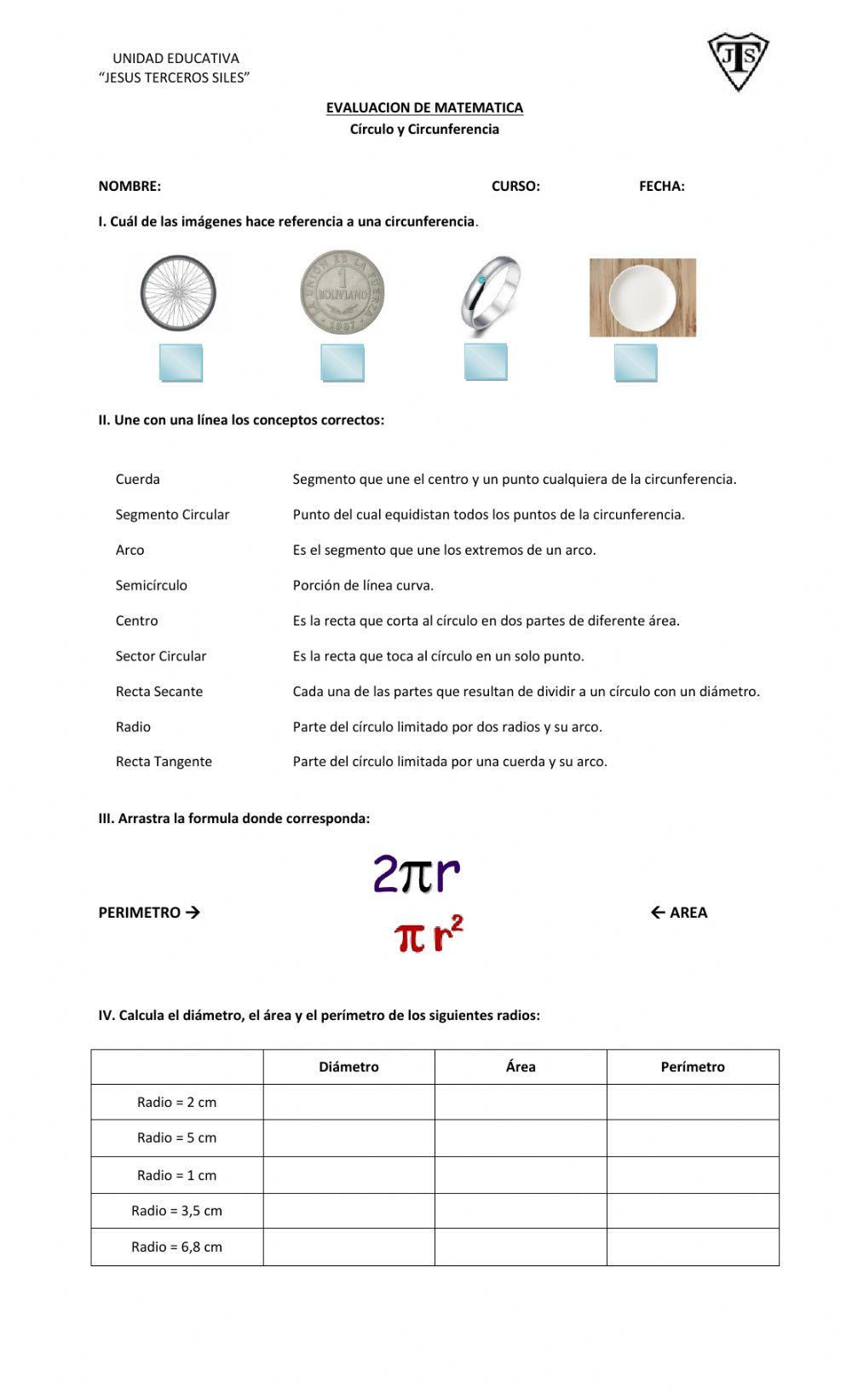 Círculo y Circunferencia