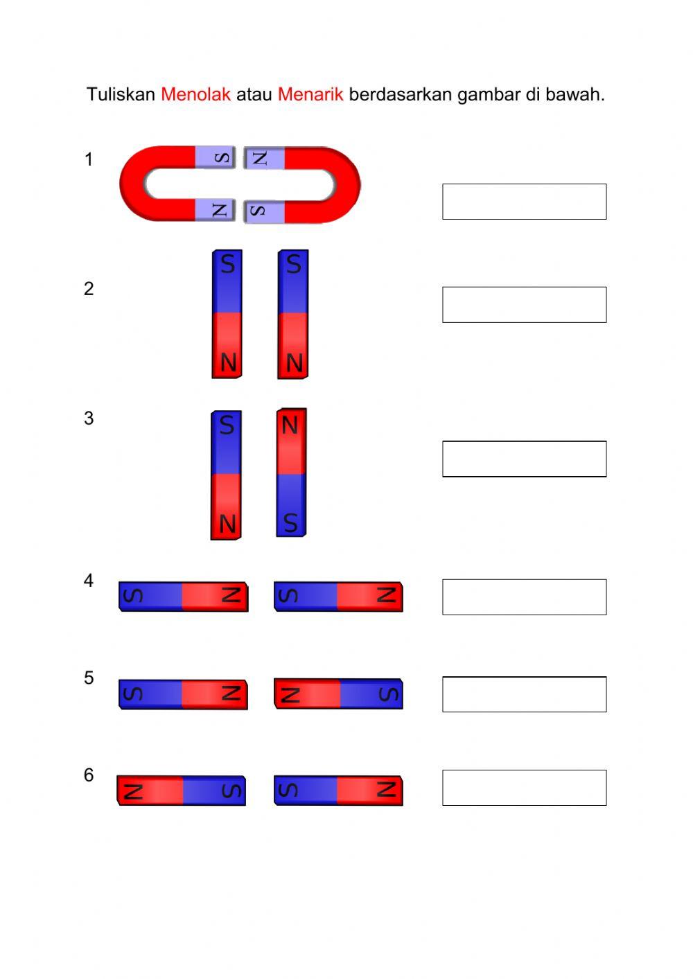 Magnet-Menolak dan Menarik