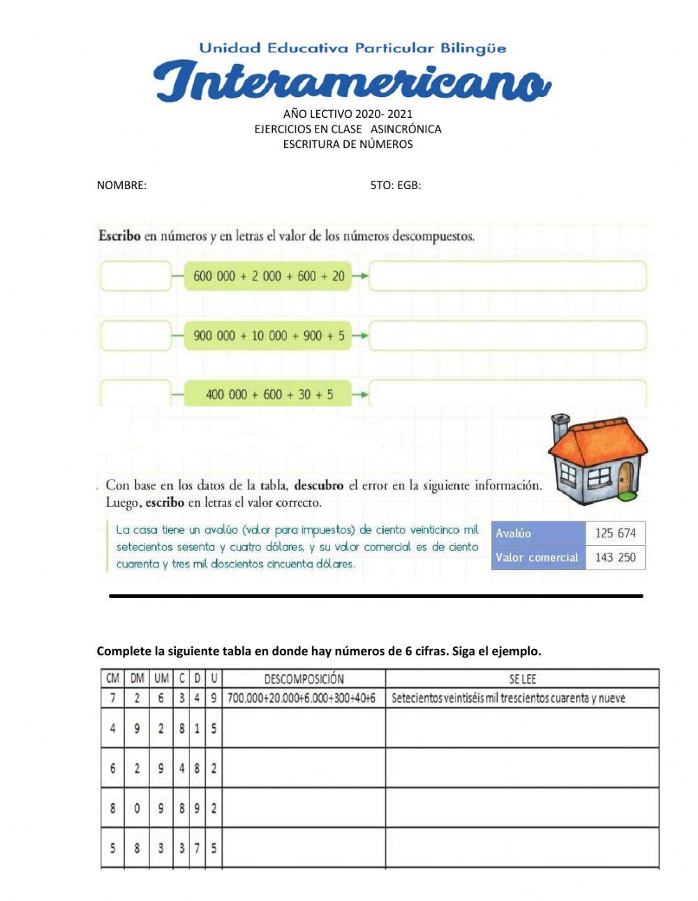 Descomposición de números