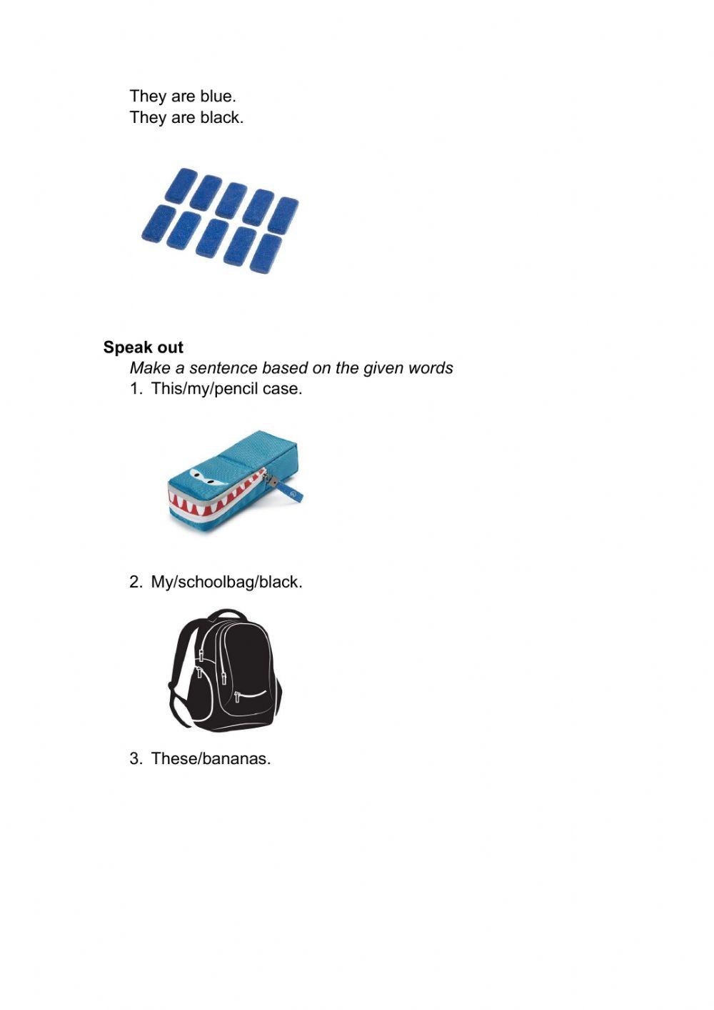 This that these those