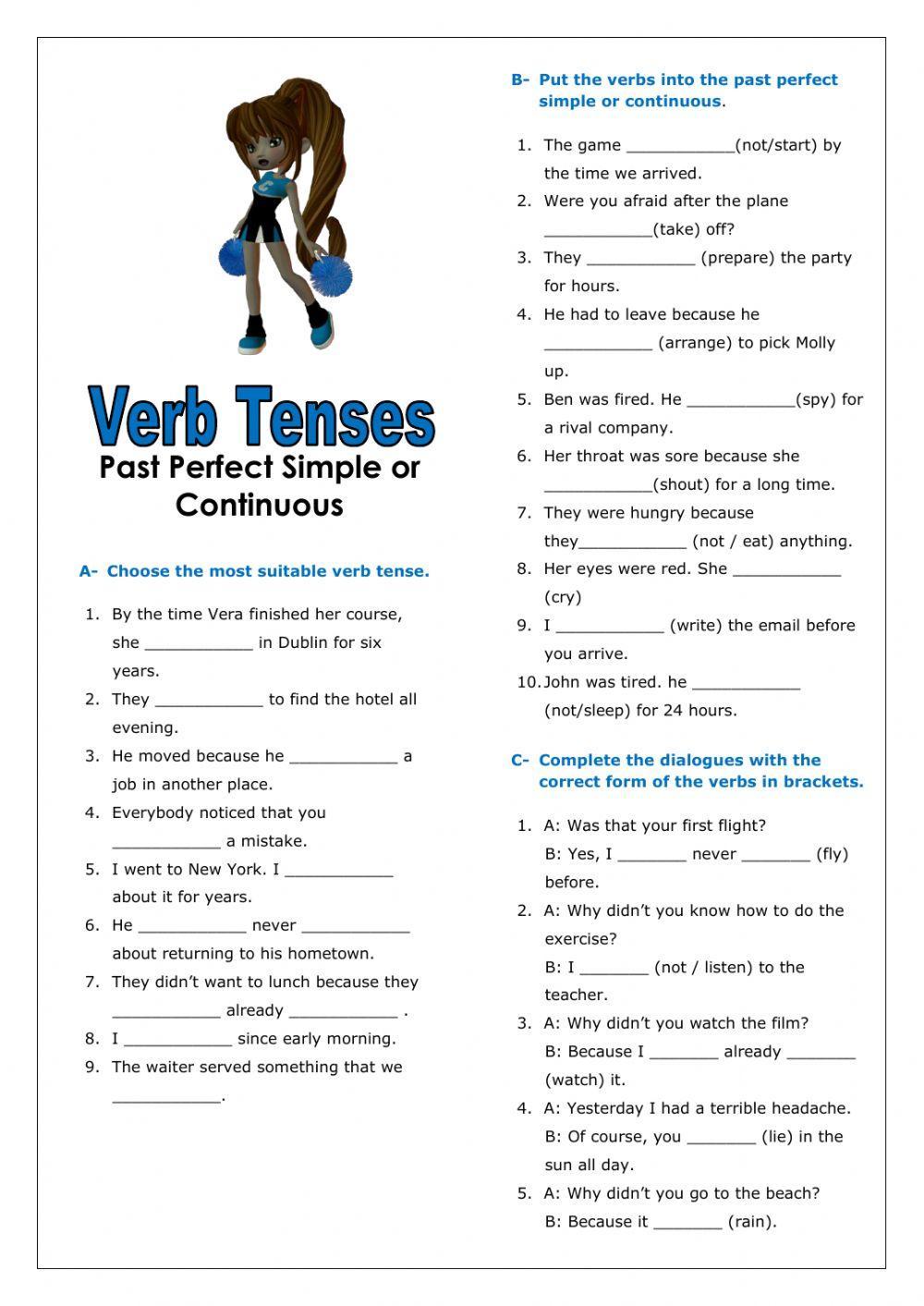 Past simple or past continuous worksheets. Past perfect past perfect Continuous Worksheets. Past perfect simple and past perfect Continuous Worksheets.