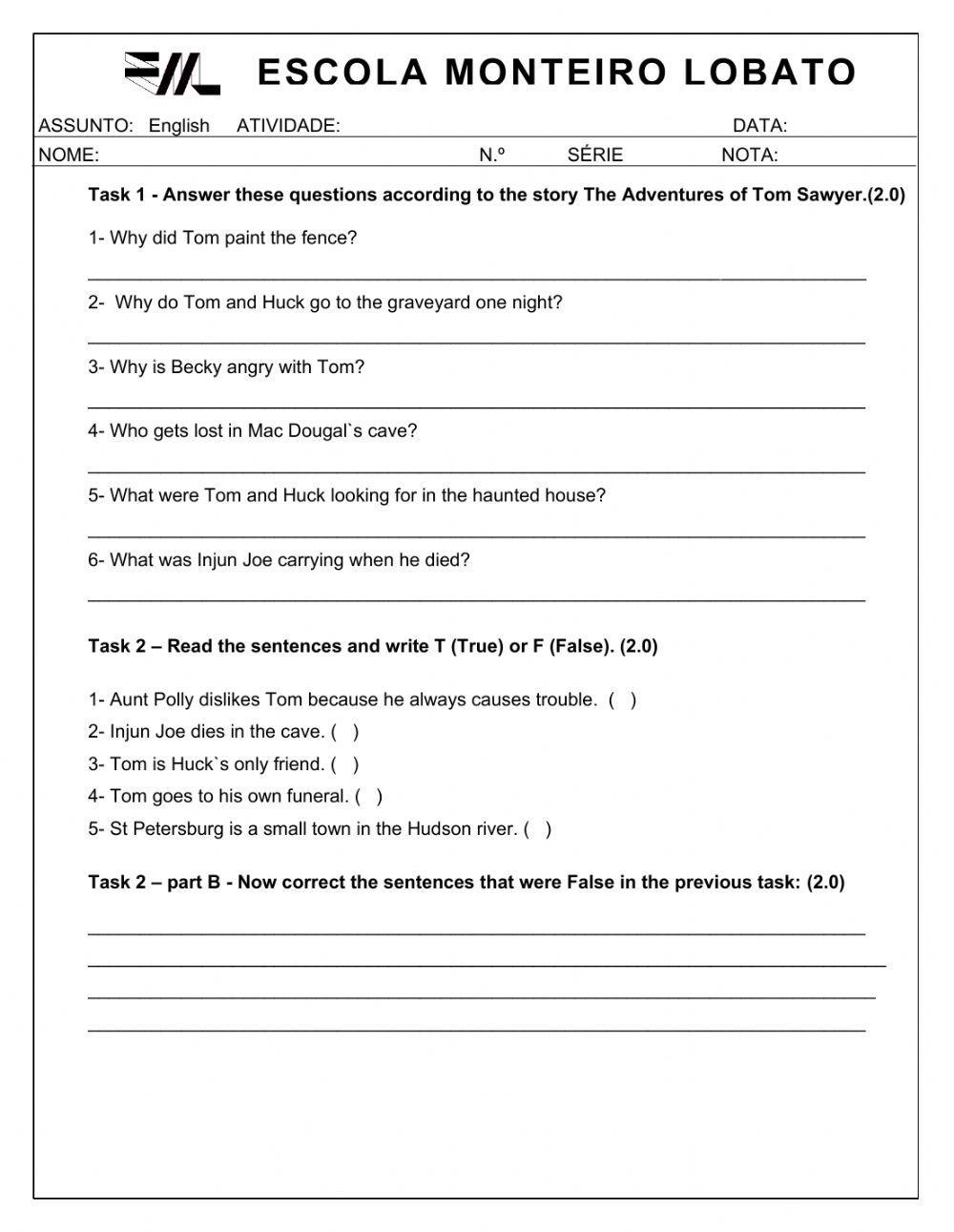 The Adventures of Tom Sawyer