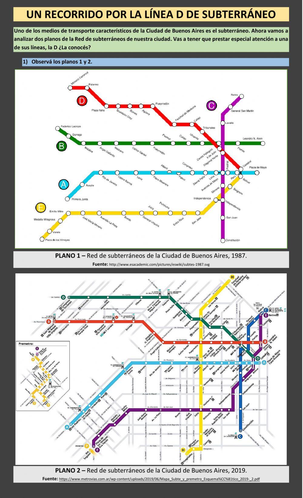 Un  recorrido por la Línea D de subterráneos