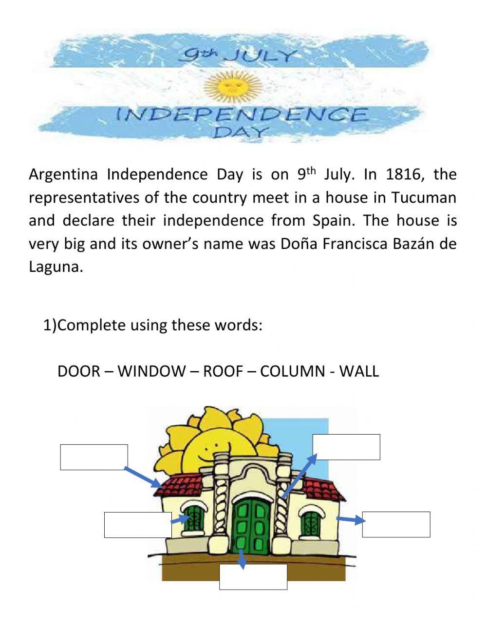 Argentina Independence Day- 9th July