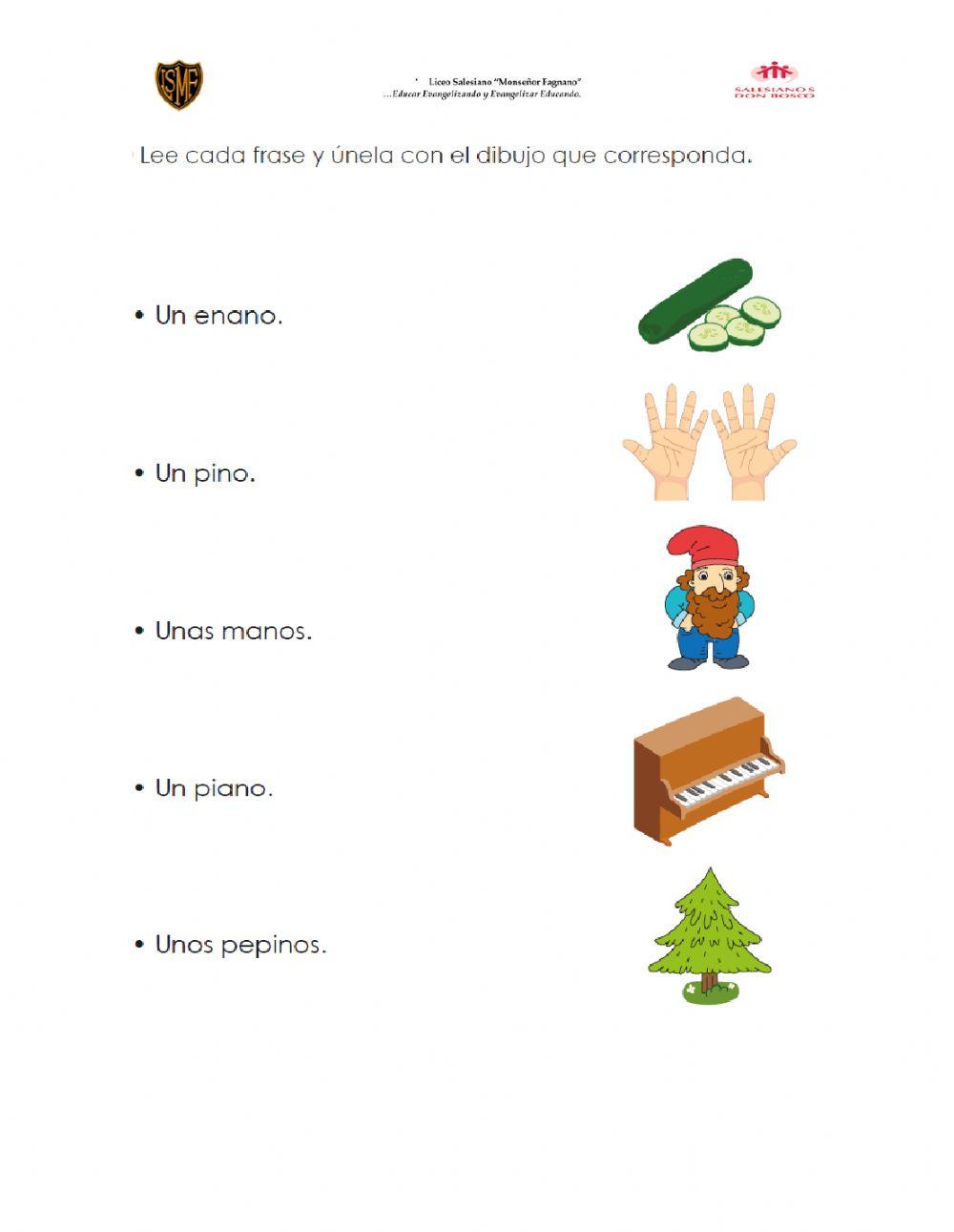 Lectura y escritura letra d y n