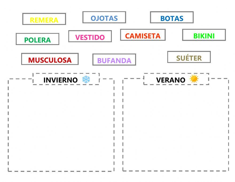 Ropa invierno verano