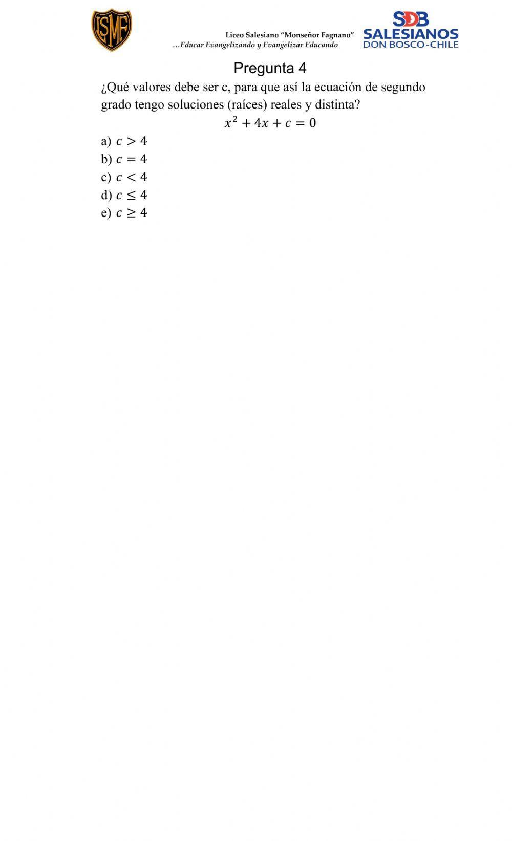 Ecuación Cuadrática