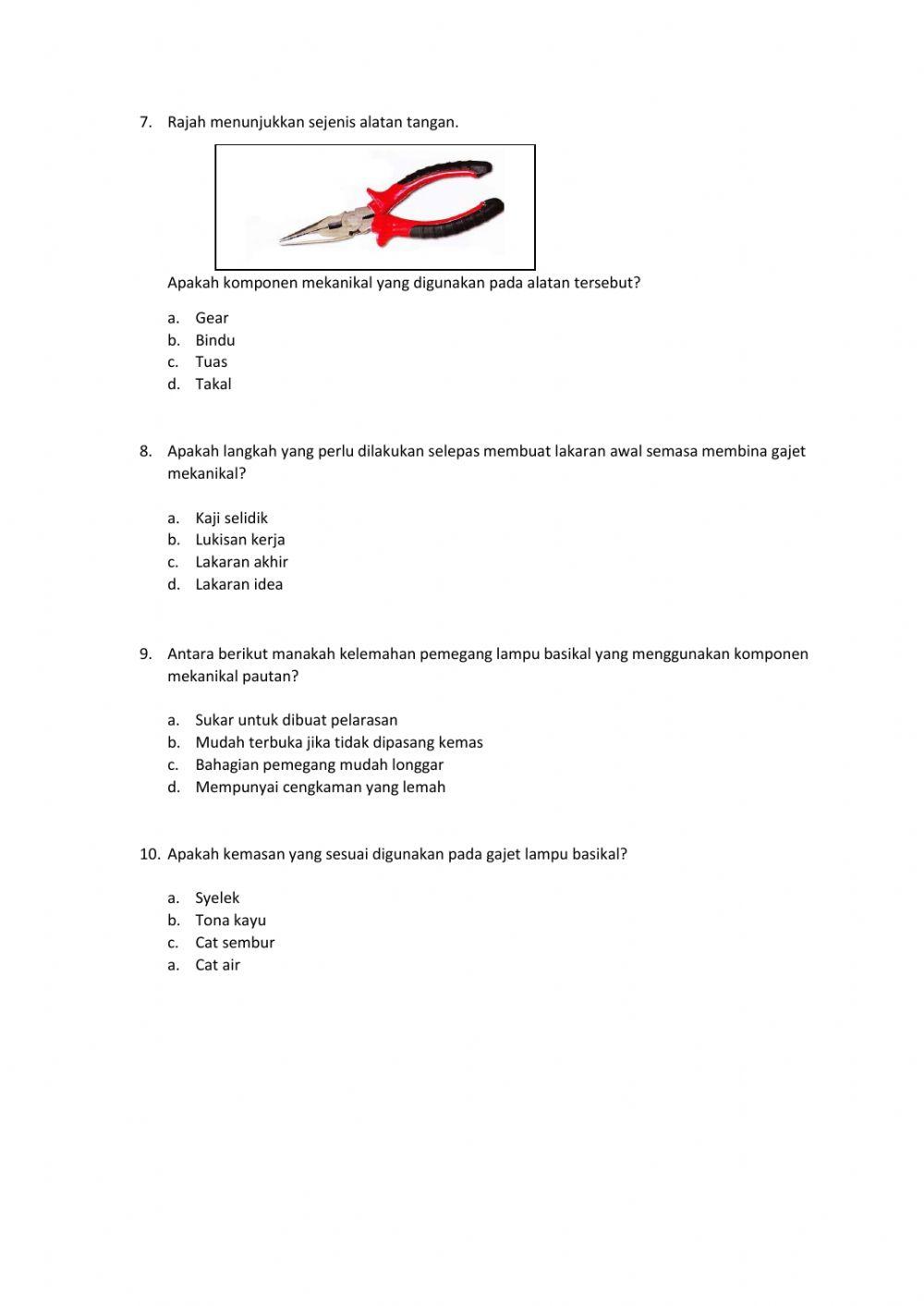 2.2 Reka Bentuk Mekanikal