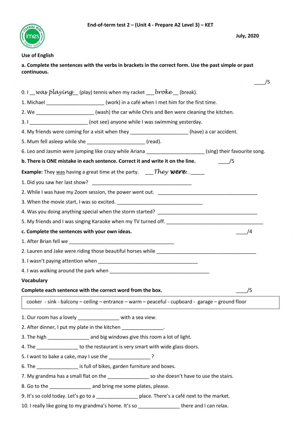 EOT 2-KET ( Use of English)