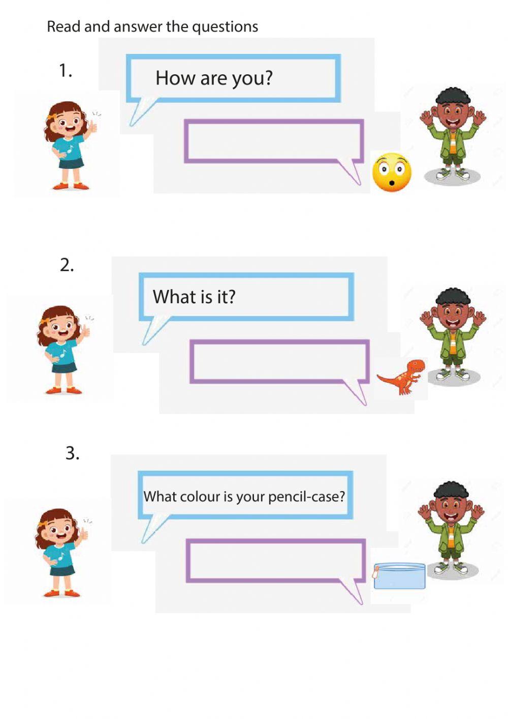 Read and answer the questions interactive worksheet | Live Worksheets