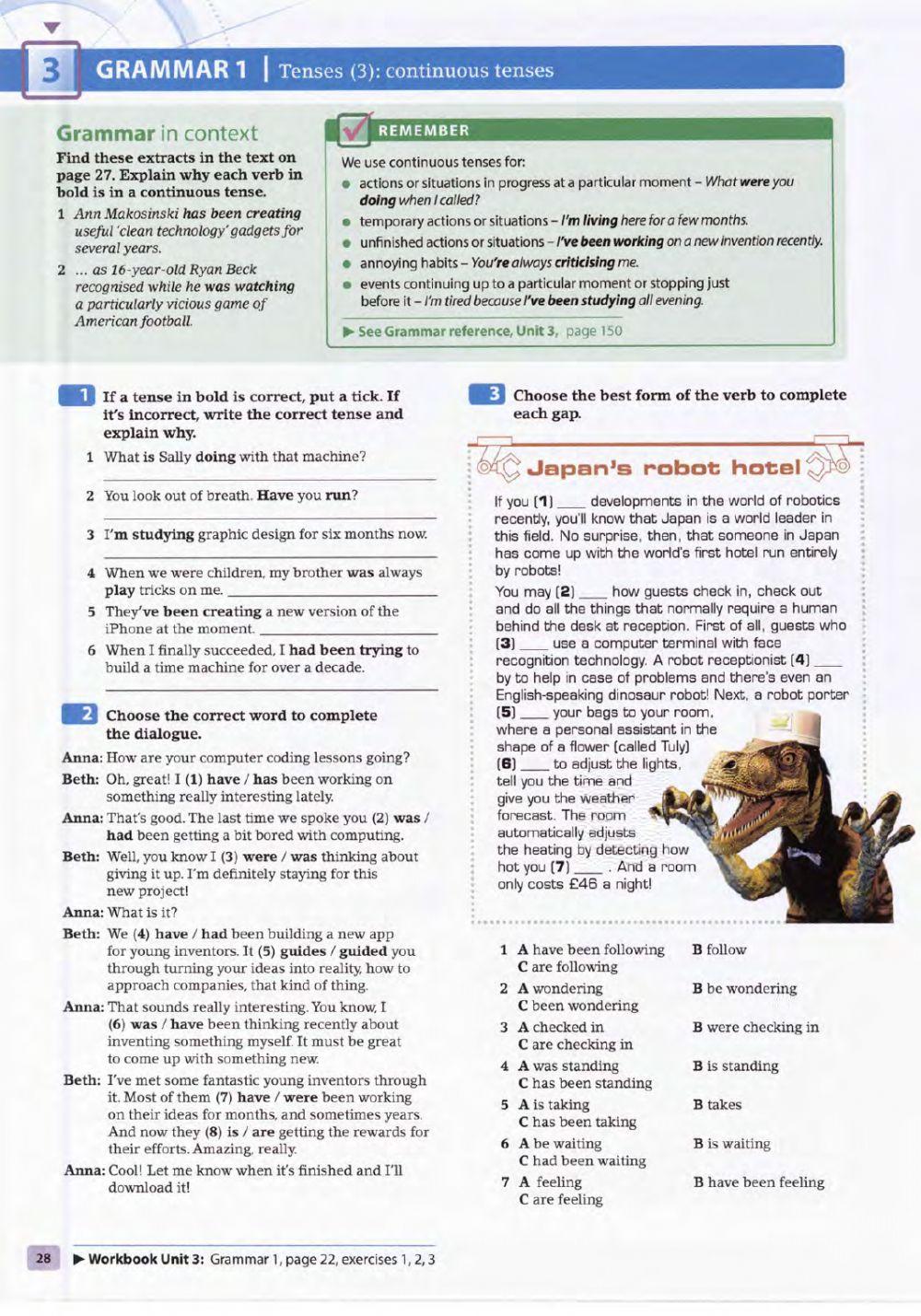 Continuous Tenses B2