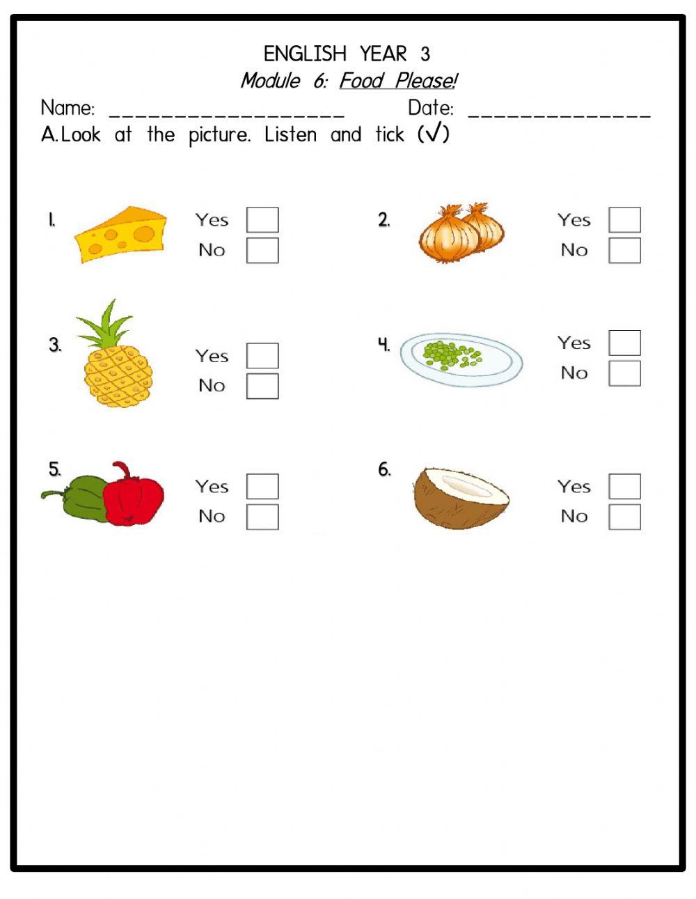 Module 6: Food Please!