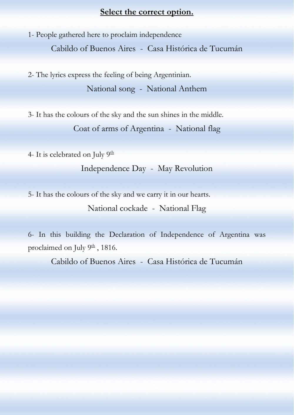 Argentinian Independence Day