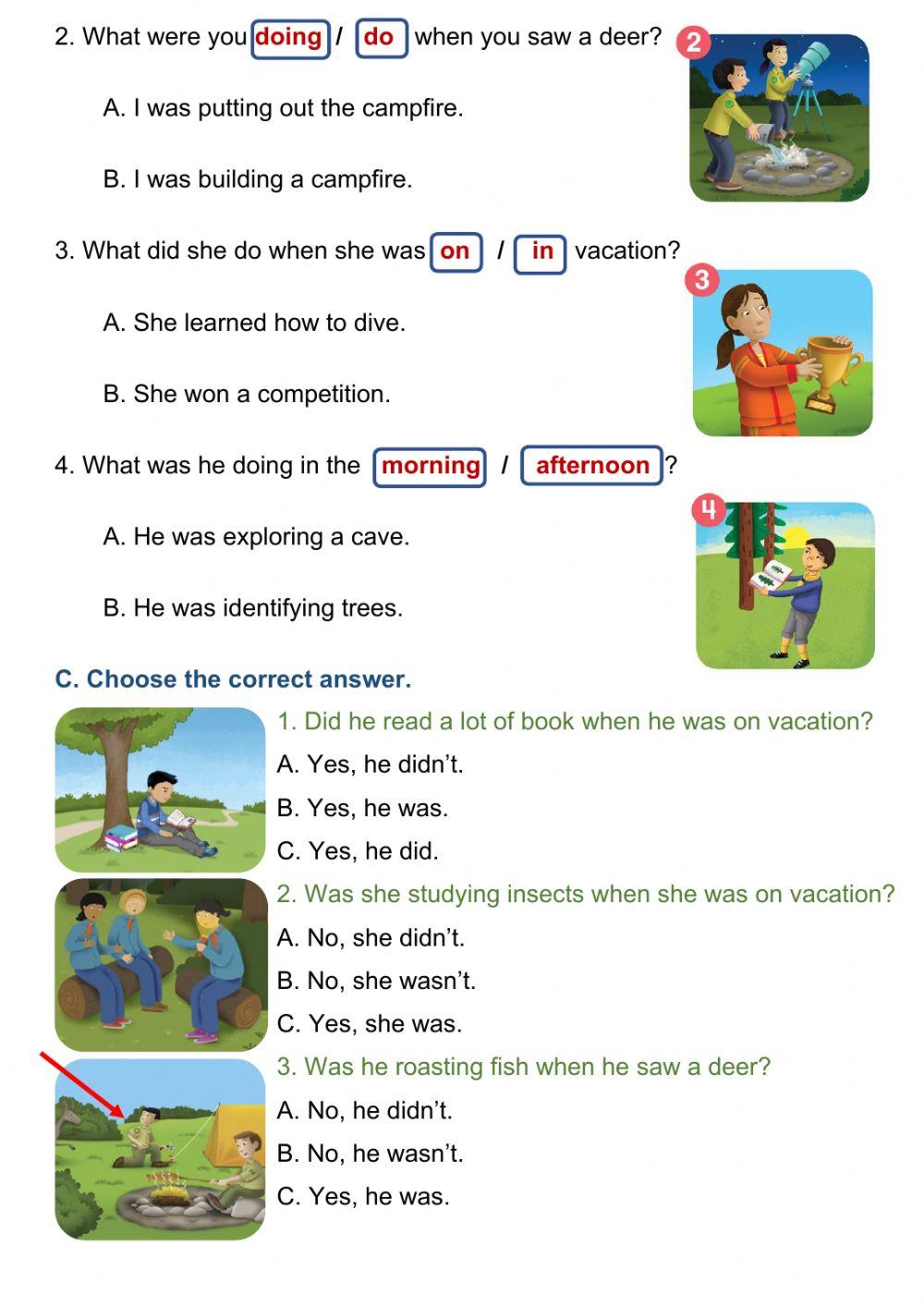 VACATION AND CAMPING ACTIVITY