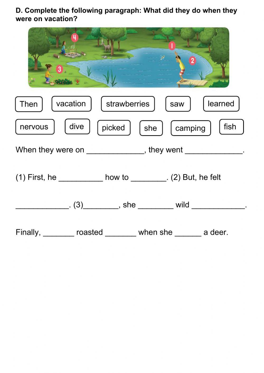 VACATION AND CAMPING ACTIVITY