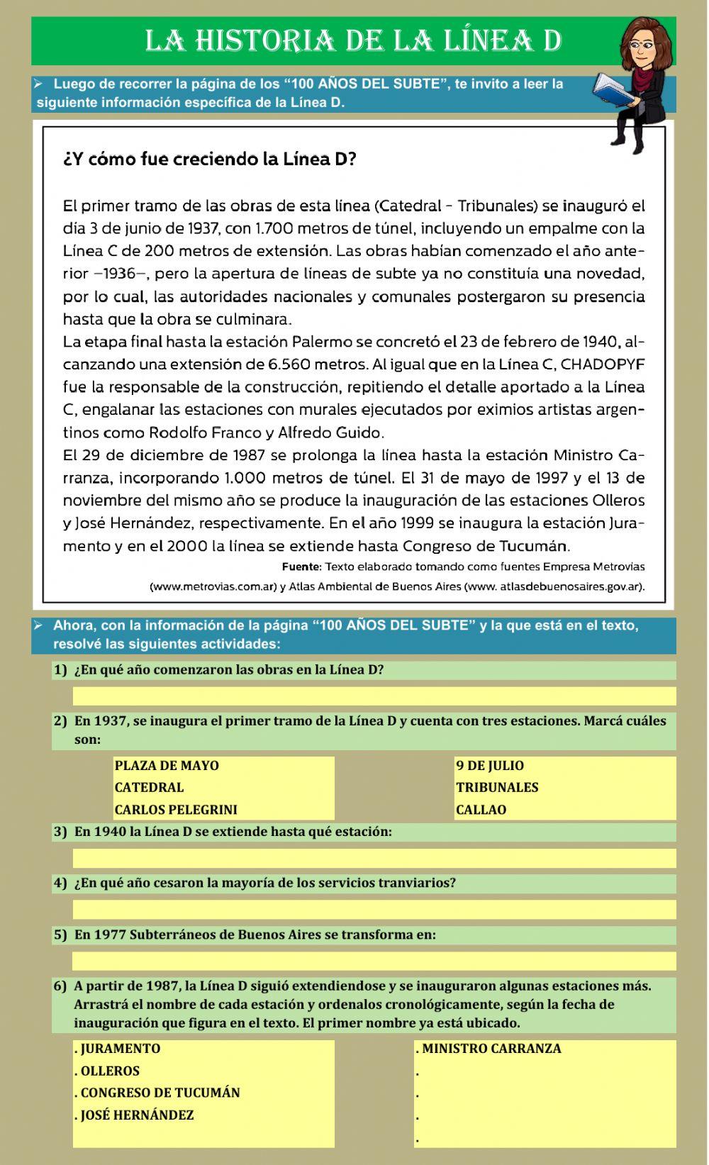 La historia de la Línea D