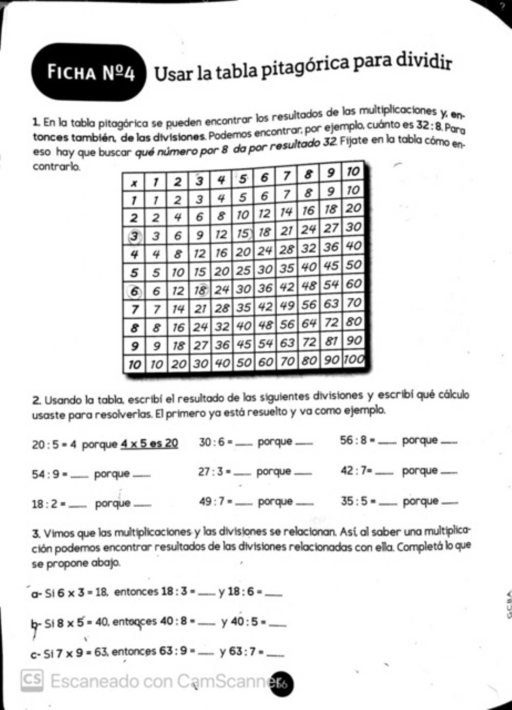 Trayectoria 2 - División