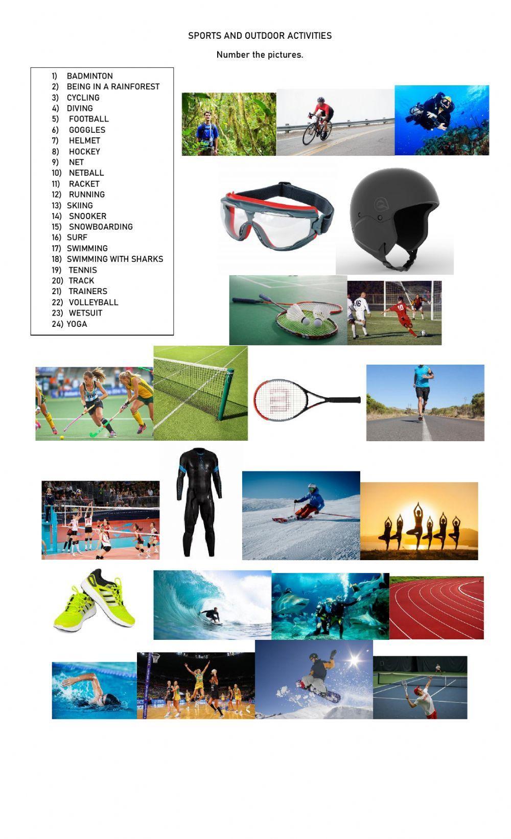 Sports and outdoor activities