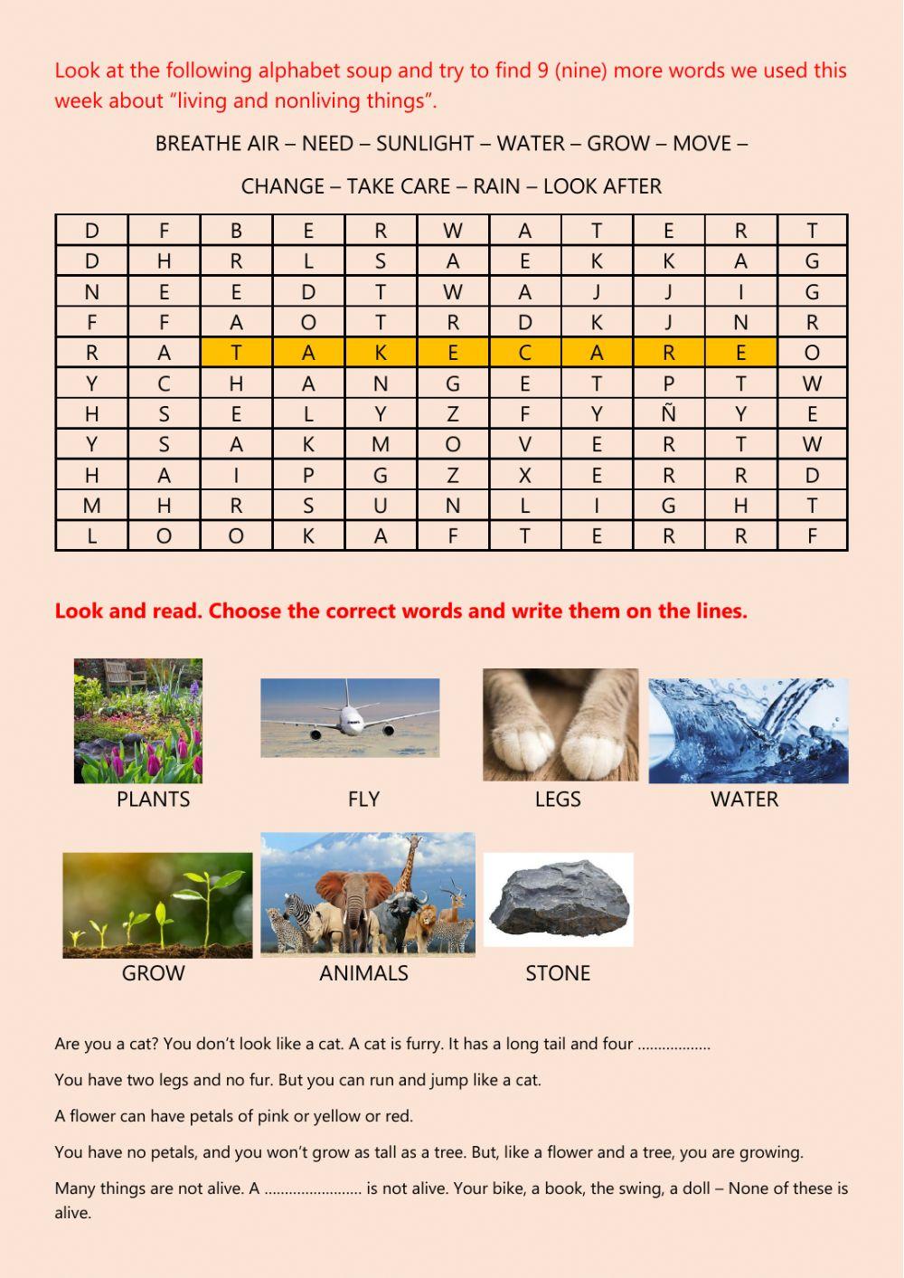 Living and nonliving