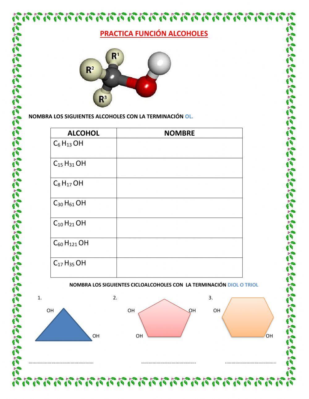 Práctica de Alcoholes