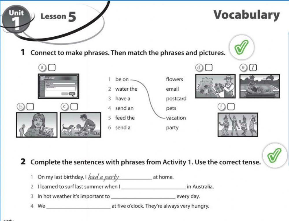 Vocabulary Lesson 5 Next Move 5