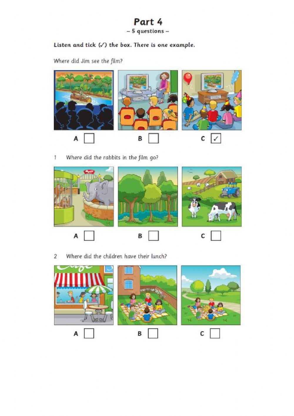 MOVERS - LISTENING 4