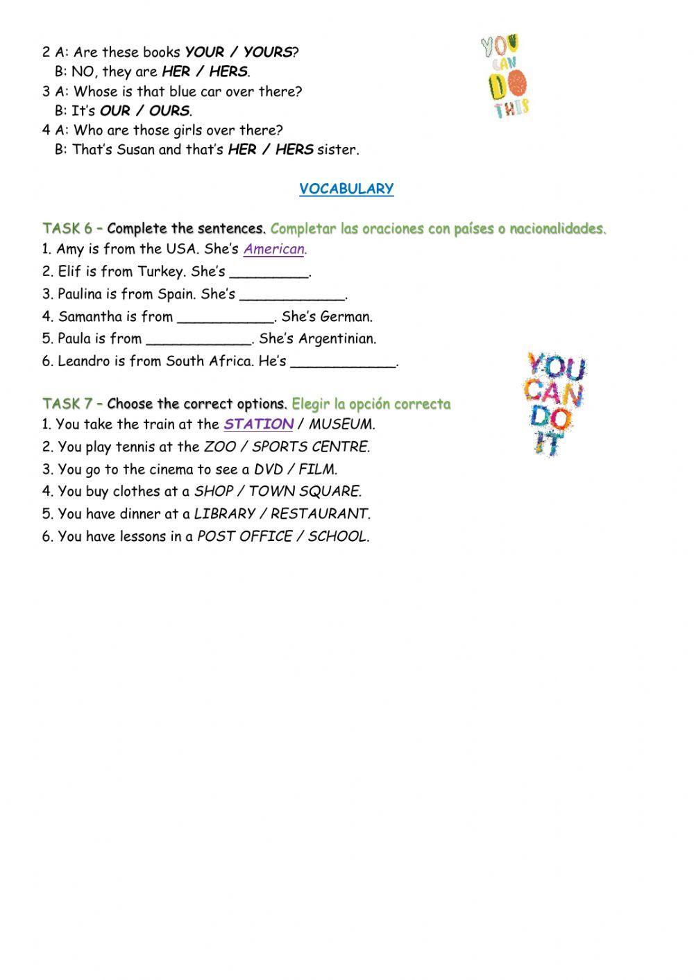 2nd Juniors - Practical Work