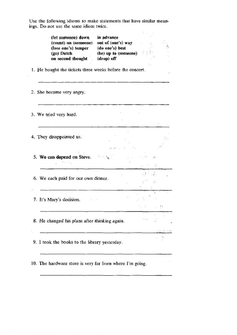 Common expressions in context 
