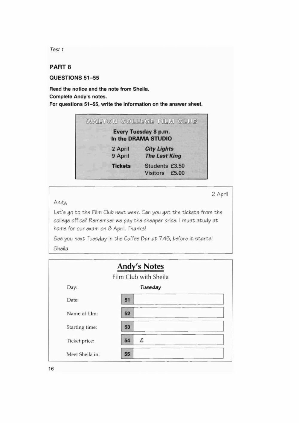 ket 1 test 1 reading part 2