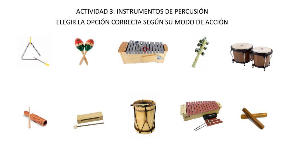 Actividad 3: Instrumentos de Percusión