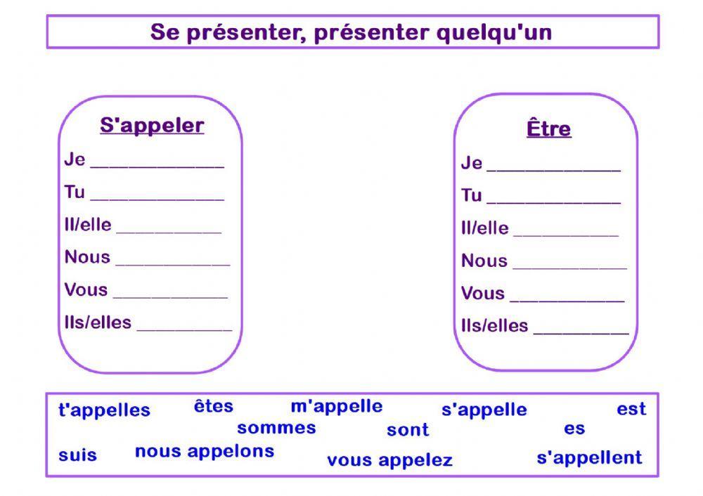 Se présenter, présenter quelqu'un