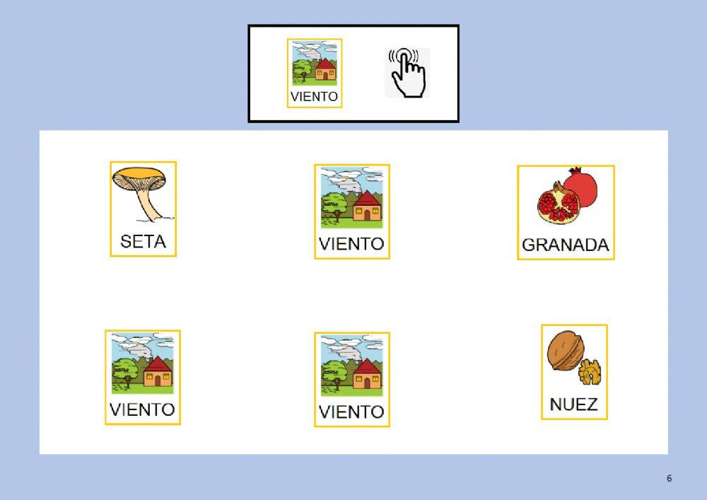 Busca el objeto de otoño igual