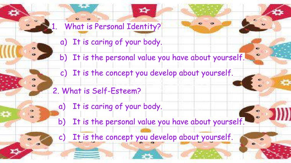 Identity, Self-Esteem and Body Care