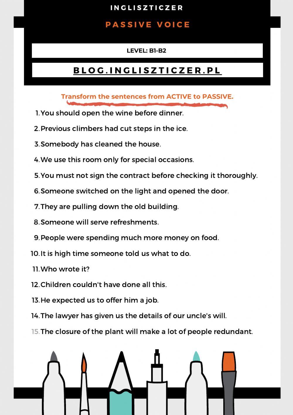 Passive Voice Passive Voice