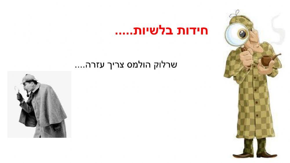 חידות בלשיות בנושא שטחים ופיתגורס