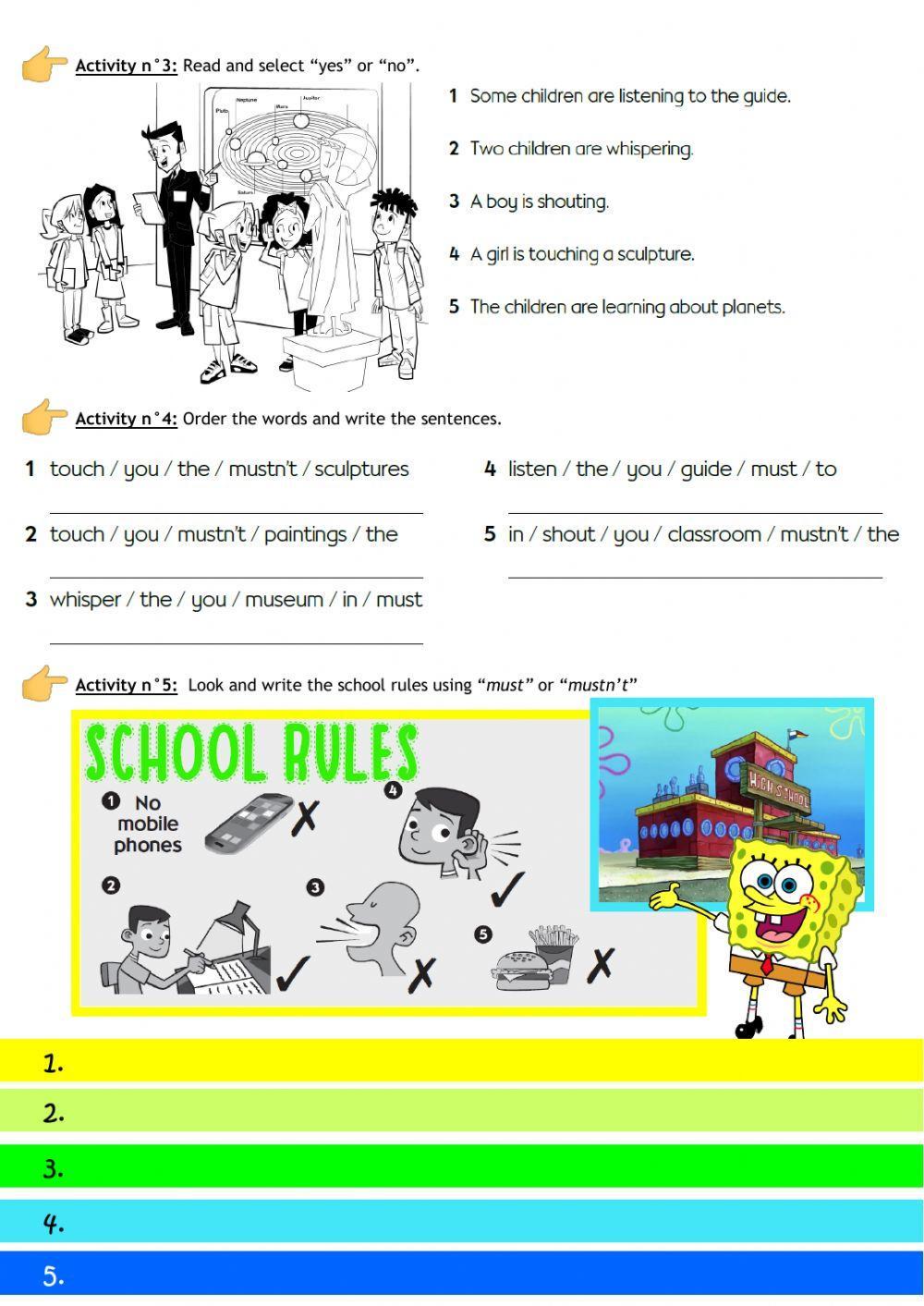 Museum rules Museum rules