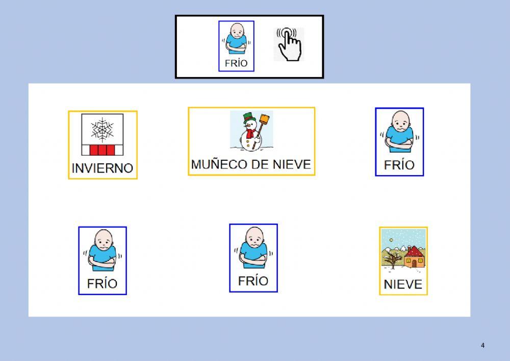 Busca el objeto de invierno igual