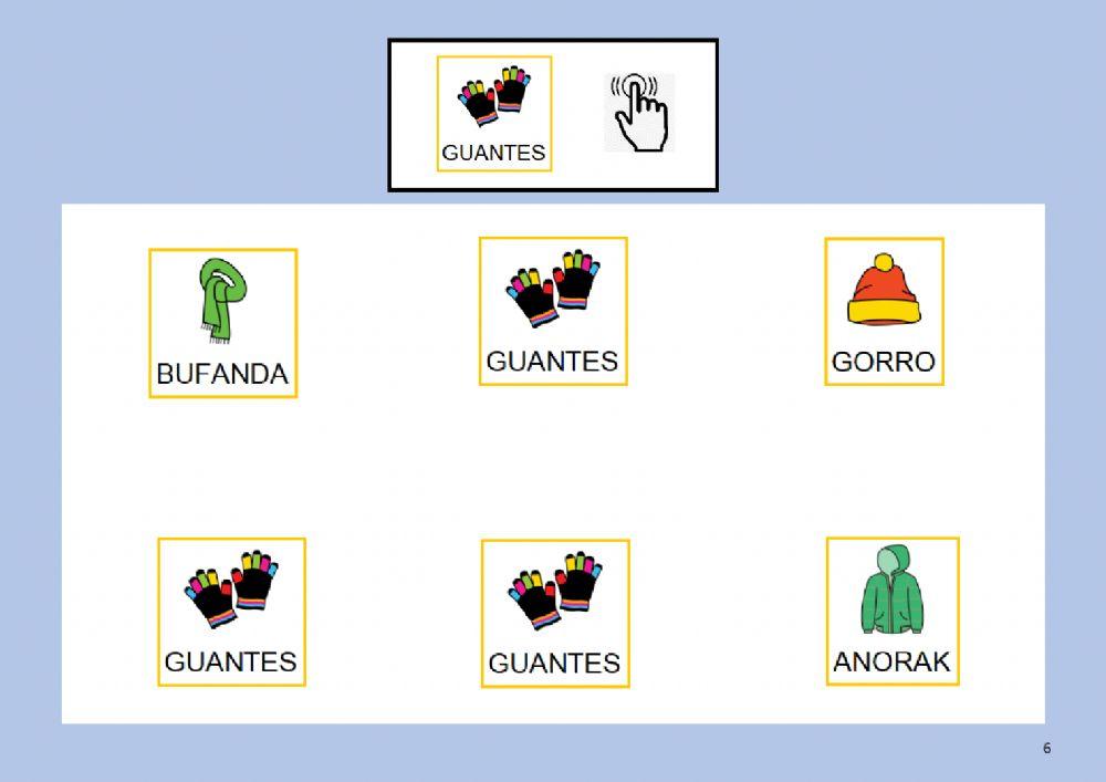 Busca el objeto de invierno igual