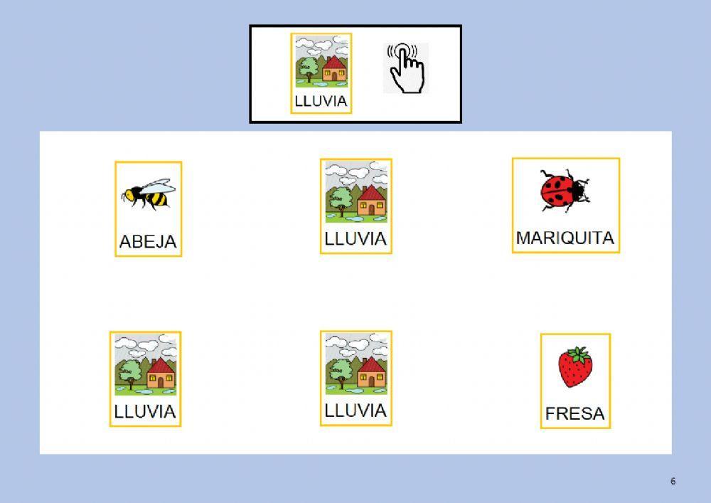 Busca el objeto de primavera igual