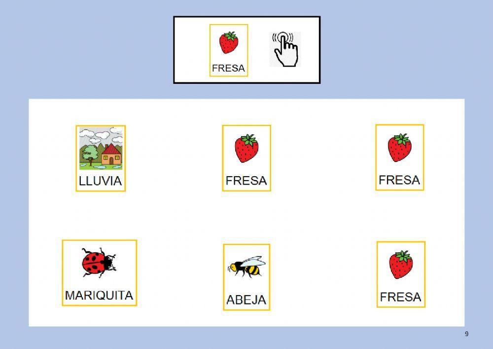 Busca el objeto de primavera igual