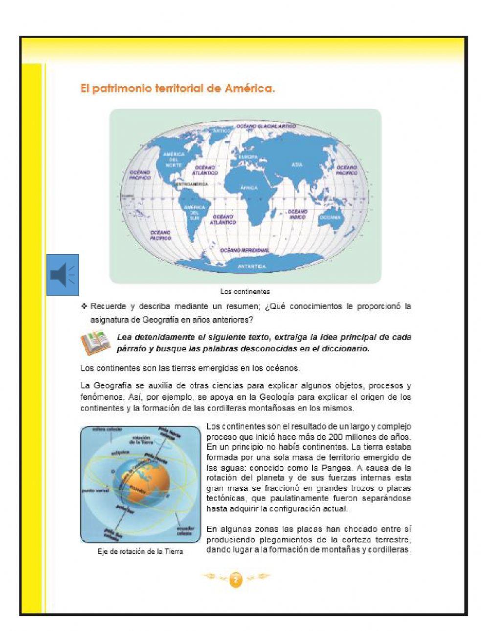 Patrimonio territorial de america