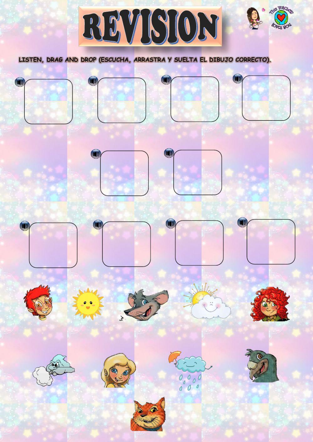 Revision: Characters of the book -Rainbow Bridge 1- and weather