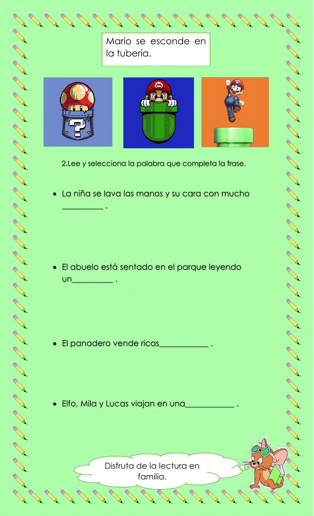 Evaluación de comprensión lectora