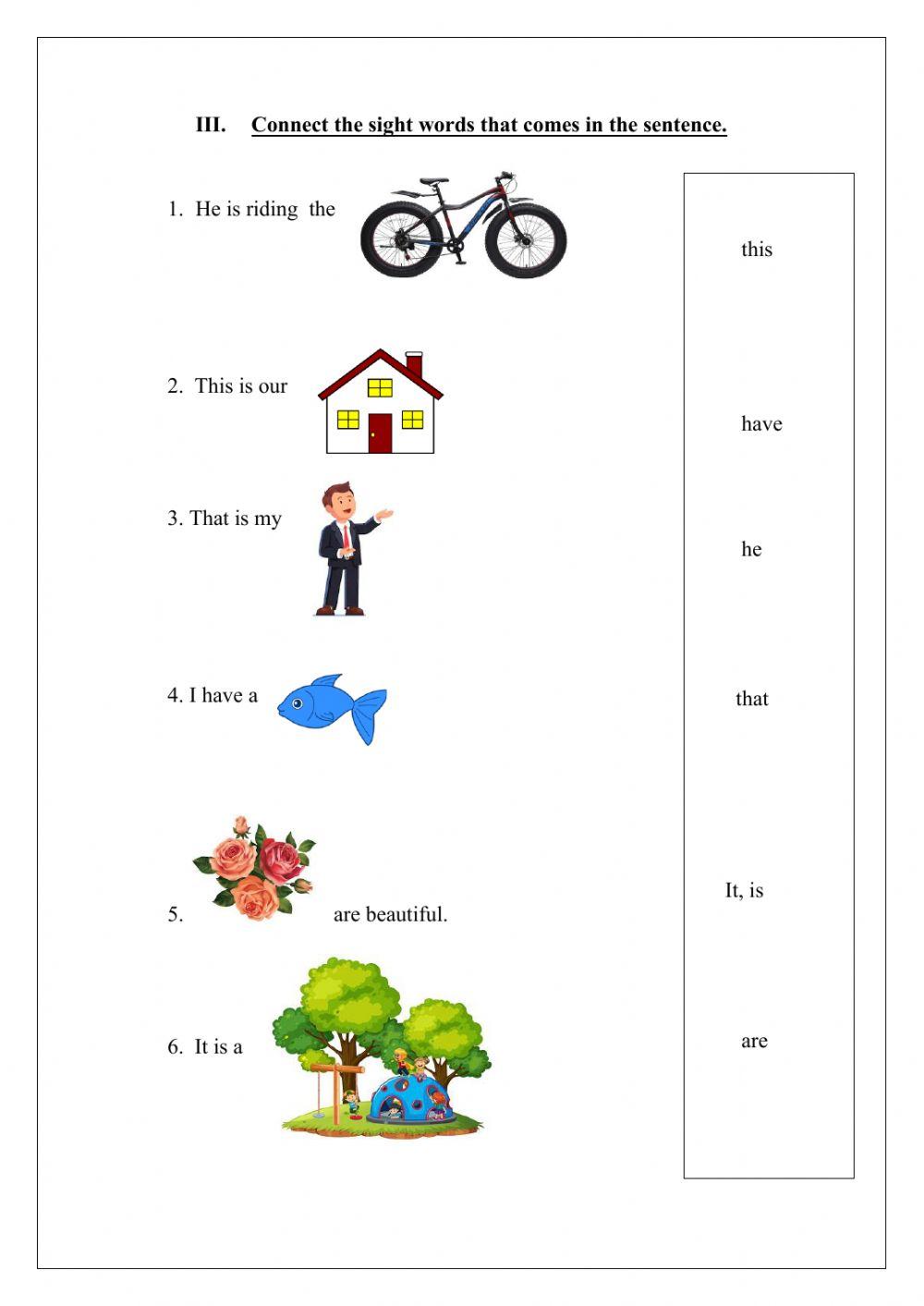 Vowels and sight words