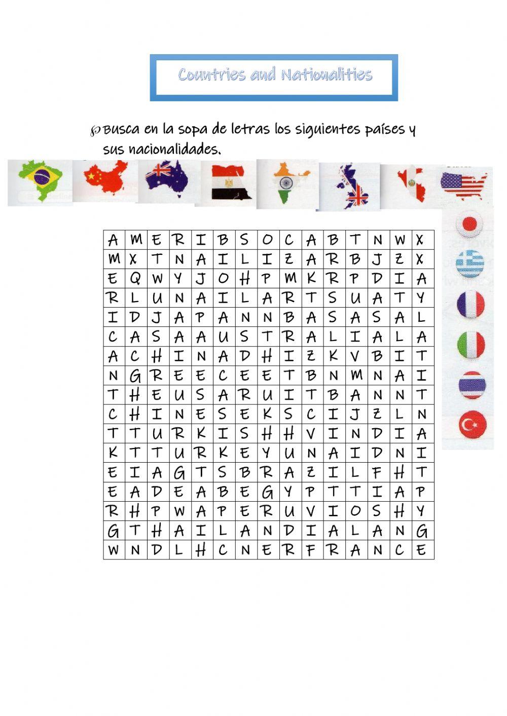 Countries and Nationalities