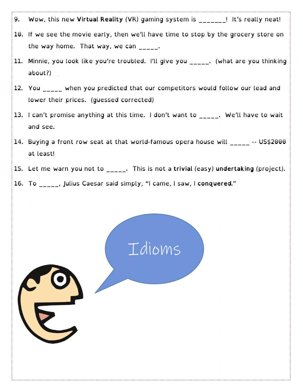 Idioms