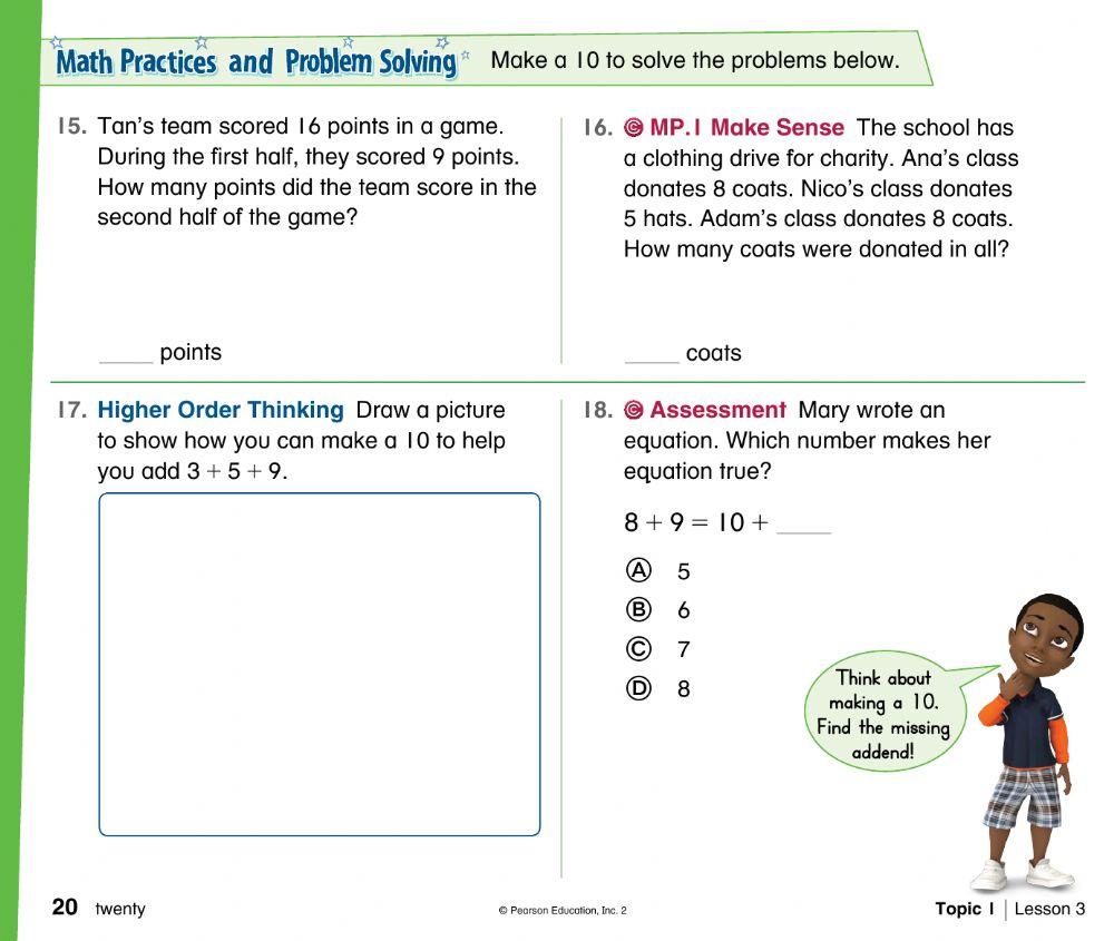 Math online pdf worksheet Live Worksheets