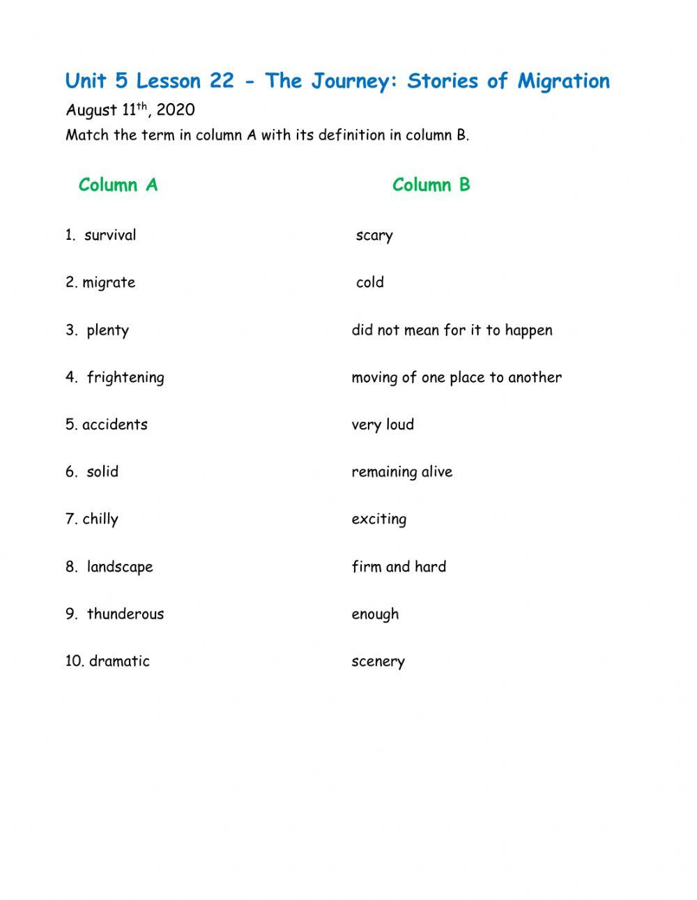 The Journey: stories of migration